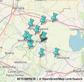 Mappa Via Roma, 44011 Argenta FE, Italia (9.39333)