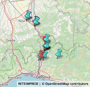 Mappa A7 Milano - Genova, 16019 Ronco Scrivia GE, Italia (10.91294)