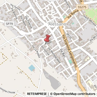 Mappa Via Montegrappa,  9, 73030 Alessano, Lecce (Puglia)