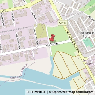 Mappa Via Parigi, 09170 Santa Giusta, Oristano (Sardegna)