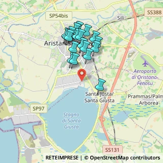 Mappa Via Parigi, 09096 Oristano OR, Italia (1.8785)