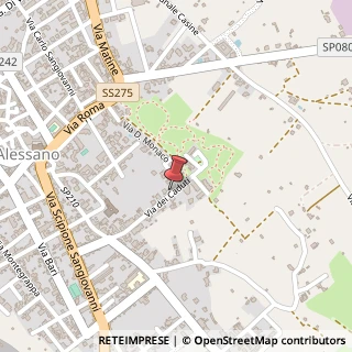 Mappa Via dei caduti, 73031 Alessano, Lecce (Puglia)