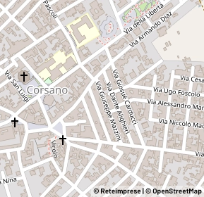 Mappa Via Armando Diaz, 73033 Corsano LE, Italia (0.12308)