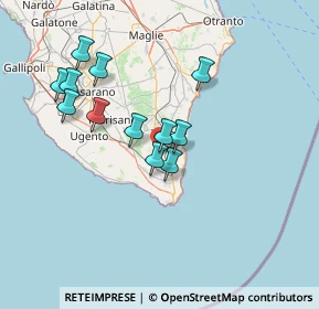 Mappa Via XX Settembre, 73031 Alessano LE, Italia (13.7325)