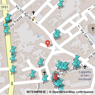 Mappa Via S. Sofia, 73033 Corsano LE, Italia (0.0931)