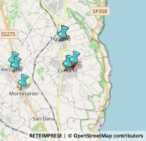 Mappa Via Ugo Foscolo, 73033 Corsano LE, Italia (2.98643)