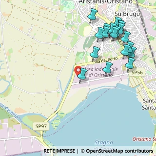 Mappa Via Ginevra, 09170 Oristano OR, Italia (1.411)
