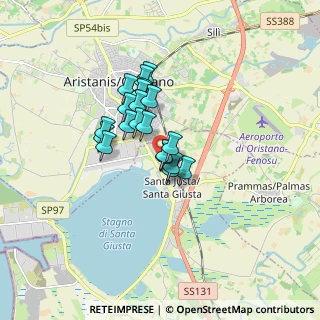 Mappa Via Pauli Tabentis, 09096 Santa giusta OR, Italia (1.254)