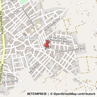 Mappa Via V. Emanuele III, 52, 73033 Corsano, Lecce (Puglia)