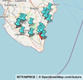 Mappa Via Papa Giovanni XXIII, 73033 Corsano LE, Italia (15.057)