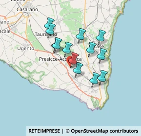 Mappa Zona Industriale Presicce, 73054 Presicce LE, Italia (5.94846)
