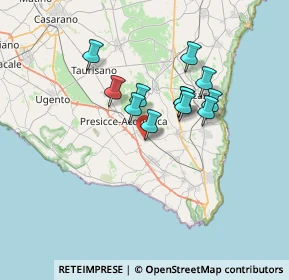 Mappa Zona Industriale Presicce, 73054 Presicce LE, Italia (5.65)