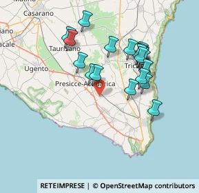 Mappa Zona Industriale Presicce, 73054 Presicce LE, Italia (7.451)