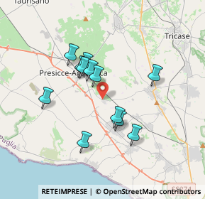 Mappa Zona Industriale Presicce, 73054 Presicce LE, Italia (3.2575)