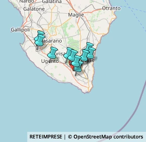 Mappa Zona Industriale Presicce, 73054 Presicce LE, Italia (7.85818)