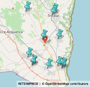 Mappa Via Tagliamento, 73031 Alessano LE, Italia (4.71083)