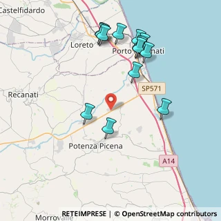 Mappa SP Helvia Recina Km 3, 62018 Potenza Picena MC, Italia (4.39)