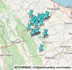 Mappa Via Giuseppe Mazzini, 62021 Apiro MC, Italia (9.254)