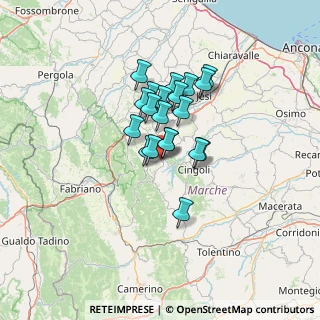 Mappa Via Madonna della Fonte, 62021 Apiro MC, Italia (9.292)