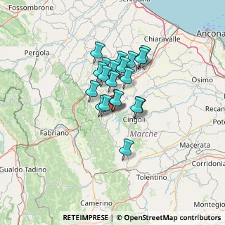 Mappa Via Martiri della Liberta, 62021 Apiro MC, Italia (9.253)