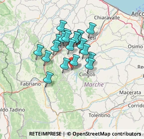 Mappa Via Martiri della Liberta, 62021 Apiro MC, Italia (10.099)