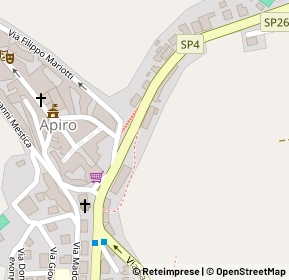 Mappa Via Borgo Trento, 62021 Apiro MC, Italia (0.11154)