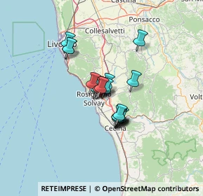 Mappa 57016 Rosignano Marittimo LI, Italia (8.3945)