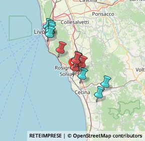 Mappa 57016 Rosignano Marittimo LI, Italia (10.70857)