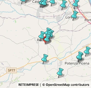 Mappa Piazzale A. da Recanati, 62019 Recanati MC, Italia (5.201)