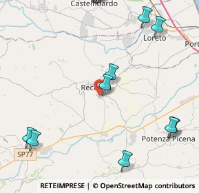 Mappa Via dell' Ospedale, 62019 Recanati MC, Italia (6.374)