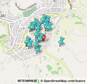 Mappa Via A. Bettini, 62019 Recanati MC, Italia (0.3135)