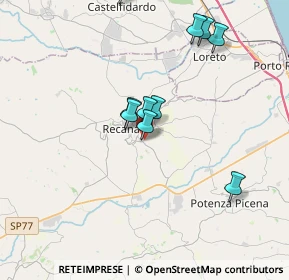 Mappa Via A. Bettini, 62019 Recanati MC, Italia (4.03182)