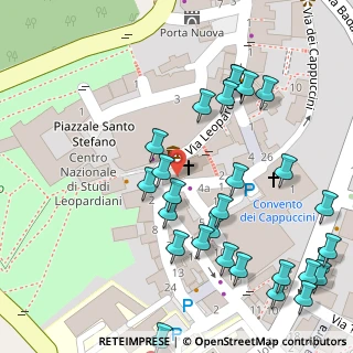 Mappa Via Giacomo Leopardi, 62019 Recanati MC, Italia (0.075)