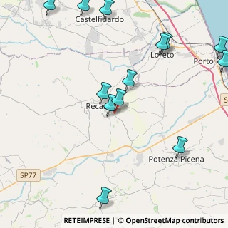 Mappa Via Campagnoli, 62019 Recanati MC, Italia (5.51923)