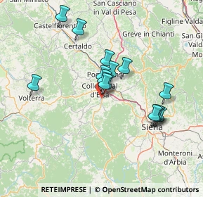 Mappa Via Curtatone, 53034 Colle di Val d'Elsa SI, Italia (12.80867)
