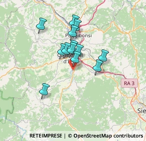 Mappa Via Curtatone, 53034 Colle di Val d'Elsa SI, Italia (5.44846)