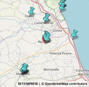 Mappa Viale Colle dell'Infinito, 62019 Recanati MC, Italia (10.0065)