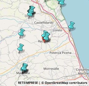 Mappa Viale Colle dell'Infinito, 62019 Recanati MC, Italia (10.4365)