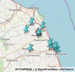 Mappa Via Pancotto, 62019 Recanati MC, Italia (11.23917)