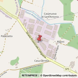 Mappa Strada Dei Laghi, 24, 53035 Monteriggioni, Siena (Toscana)