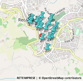 Mappa Via Ettore Leopardi, 62019 Recanati MC, Italia (0.35)