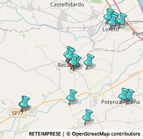 Mappa Via Ettore Leopardi, 62019 Recanati MC, Italia (4.592)