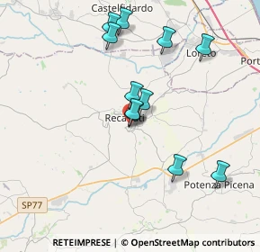 Mappa Via Ettore Leopardi, 62019 Recanati MC, Italia (3.57909)