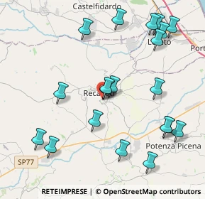 Mappa Via Leopardi, 62019 Recanati MC, Italia (4.762)