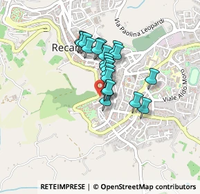 Mappa Via Passero Solitario, 62019 Recanati MC, Italia (0.3025)