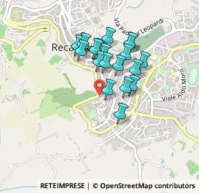 Mappa Via Passero Solitario, 62019 Recanati MC, Italia (0.362)