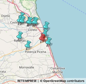 Mappa Strada 571 provinciale Helvia Recina, 62018 Potenza Picena MC, Italia (6.71)