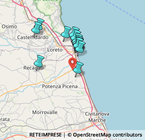 Mappa Strada 571 provinciale Helvia Recina, 62018 Potenza Picena MC, Italia (5.55857)