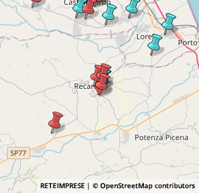 Mappa Piazzale Falcone e Borsellino, 62019 Recanati MC, Italia (5.434)