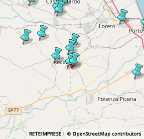 Mappa Piazzale Falcone e Borsellino, 62019 Recanati MC, Italia (6.0815)